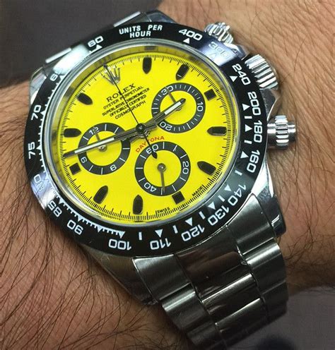 Rolex with yellow face